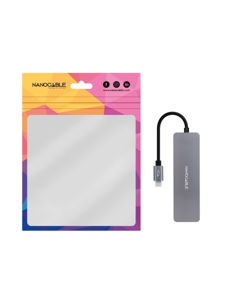 Nanocable HUB USB-C a 3xUSB 3.0 H+1xUSB-C H