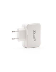 TooQ Cargador de Pared doble puerto USB-C + USB A, 27W
