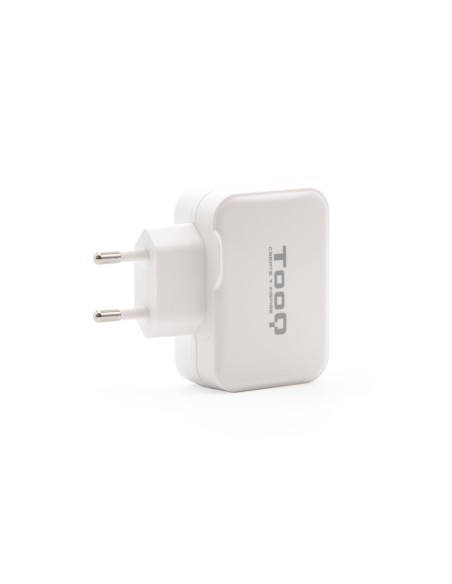 TooQ Cargador de Pared doble puerto USB-C + USB A, 27W