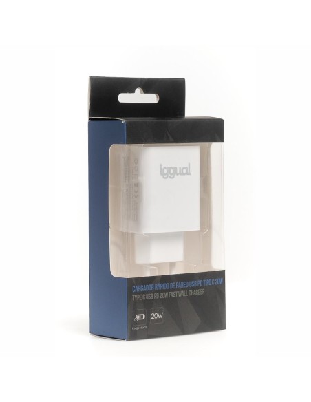 iggual Cargador rápido de pared USB PD tipo C 20W