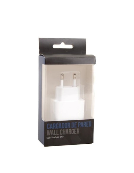 iggual Cargador de pared 1xUSB 5V 2.4A (12W)