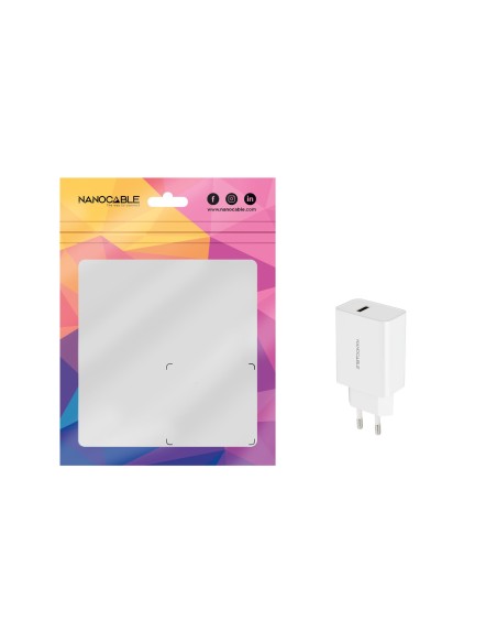Nanocable Cargador 1 x USB 5V-2.1A Blanco