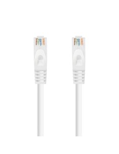 Nanocable Cable de red latiguillo RJ45 LSZH Cat.6A UTP AWG24, Blanco, 1.0m