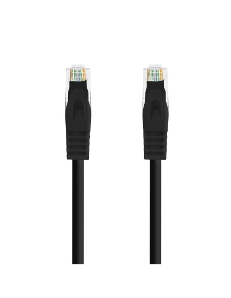 Nanocable Cable Red Latiguillo RJ45 LSZH CAT.6A UTP AWG24, Negro, 25 cm
