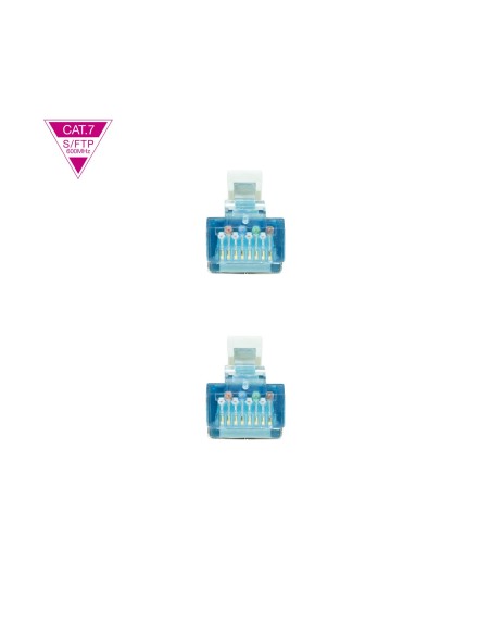 Nanocable Cable de Red Latiguillo Cat.7 600MHZ LSZH SFTP PIMF AWG26, Gris, 25 cm