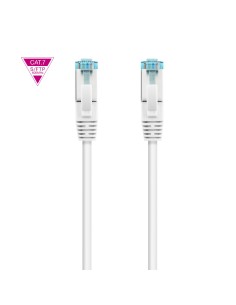 Nanocable Cable de Red Cat.7 600MHZ LSZH SFTP PIMF AWG26, Blanco, 25 cm