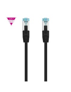 Nanocable Cable de Red Latiguillo Cat.7 600MHZ LSZH SFTP PIMF AWG26, Negro, 30 cm