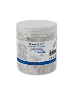 EWENT EASYCONNECT MODULAR CAT 6 U UTP, 100pcs