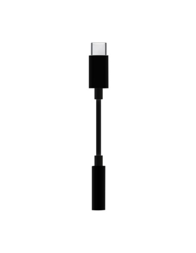 AISENS Conversor USB-C a audio estilo Apple, USB-C M-Jack 3.5 H, Negro, 15 cm