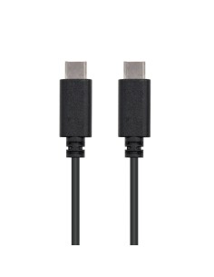 Nanocable USB 2.0, 2m cable USB USB C Negro
