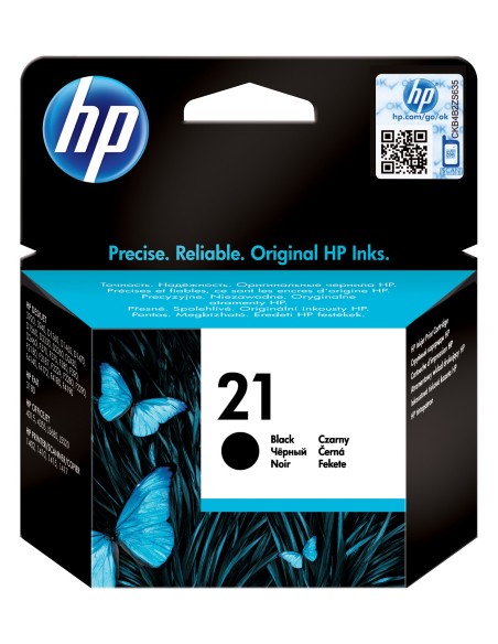 HP 21 cartucho de tinta Original Rendimiento estándar Negro