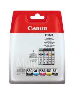 Canon PGI-580 CLI-581 cartucho de tinta Original Negro, Cian, Magenta, Amarillo