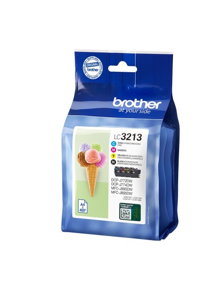Brother LC-3213VAL cartucho de tinta Original Alto rendimiento (XL) Negro, Cian, Magenta, Amarillo