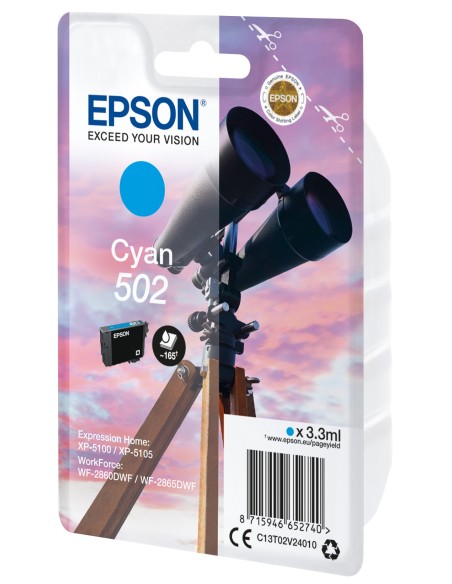 Epson Singlepack Cyan 502 Ink