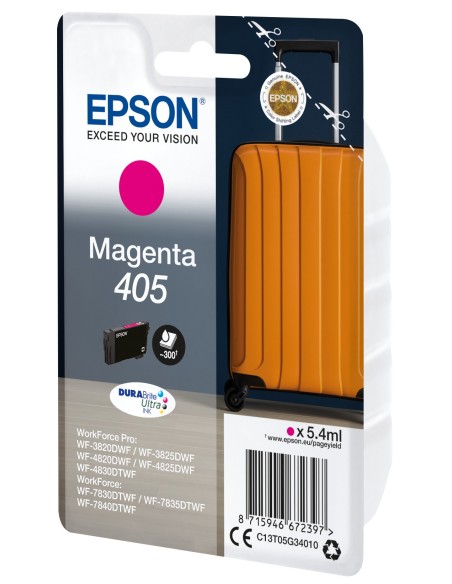 Epson 405 DURABrite Ultra Ink cartucho de tinta 1 pieza(s) Original Magenta