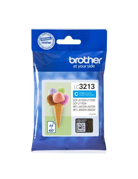 Brother LC-3213C cartucho de tinta Original Alto rendimiento (XL) Cian