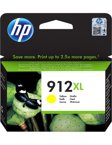 HP 912 cartucho de tinta 1 pieza(s) Original Alto rendimiento (XL) Amarillo