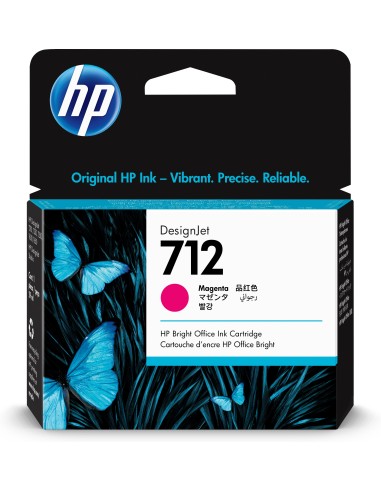 HP 712 cartucho de tinta 1 pieza(s) Original Rendimiento estándar Magenta