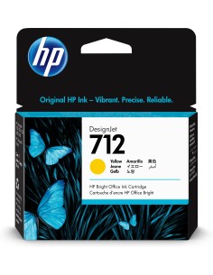 HP 712 cartucho de tinta 1 pieza(s) Original Rendimiento estándar Amarillo