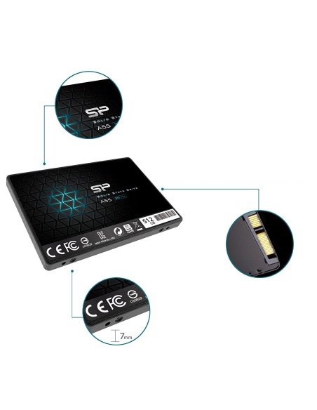Silicon Power Ace A55 2.5" 500GB SATA Negro