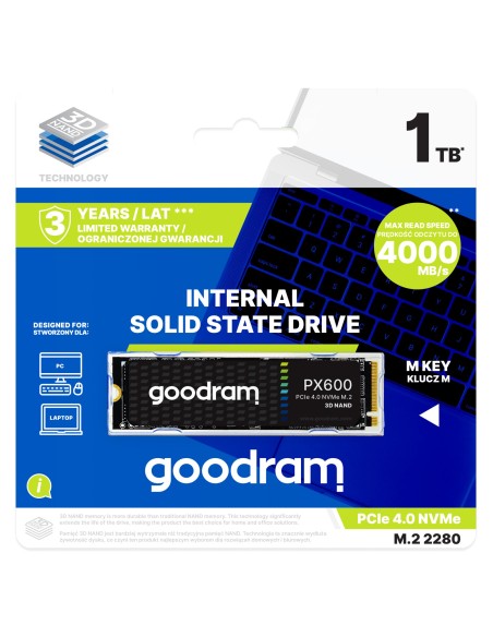 Goodram PX600 500GB M.2 NVMe Negro