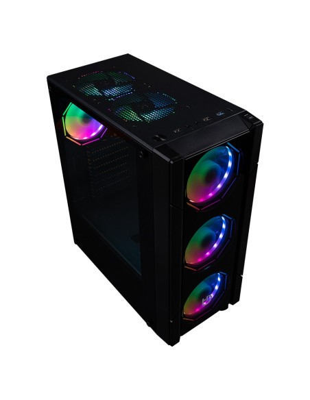 Hiditec V30 Pro ARGB ATX Cristal Templado Negra