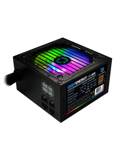 CoolBox DeepEnergy RGB600 600W ATX 80 Plus Bronze Negra