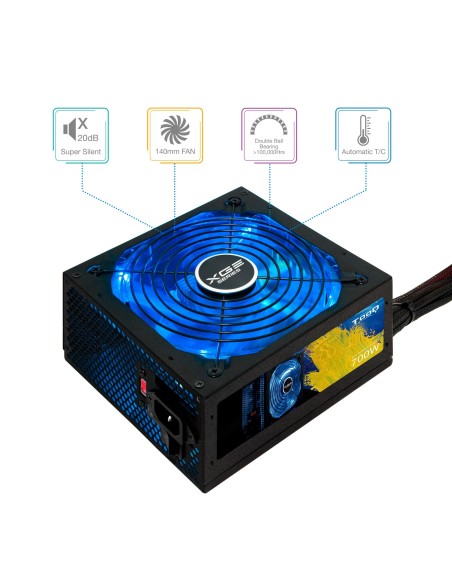 TooQ TQXGEII-700SAP 700W ATX 80 Plus Bronze Negra