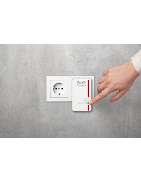 AVM FRITZ!Powerline 1240E WLAN 1200 Mbit s Ethernet Wifi Rojo, Blanco 2 pieza(s)