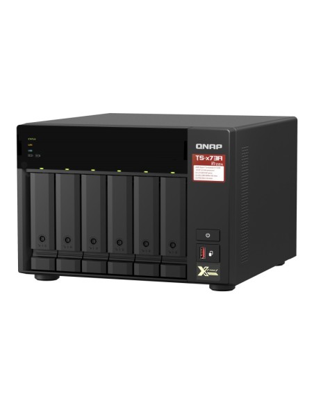 QNAP TS-673A-8G servidor de almacenamiento NAS Torre Ethernet Negro V1500B