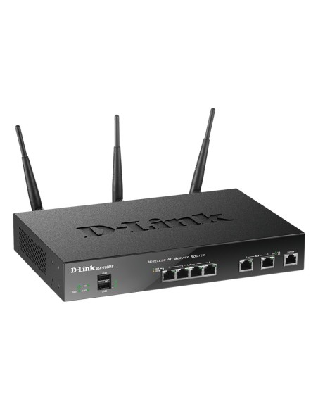 D-Link DSR-1000AC router inalámbrico Gigabit Ethernet Doble banda (2,4 GHz   5 GHz) Negro
