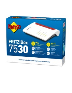 AVM 20002845 FRITZ!Box 7530 International router inalámbrico Gigabit Ethernet Doble banda (2,4 GHz   5 GHz) Blanco
