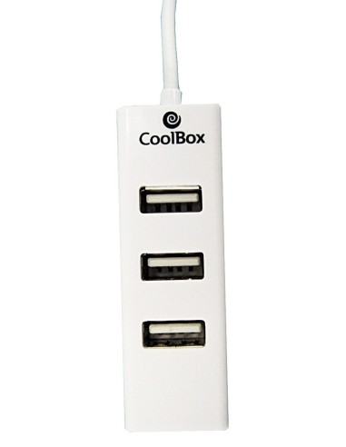 CoolBox COO-UPH190 hub de interfaz 480 Mbit s Blanco