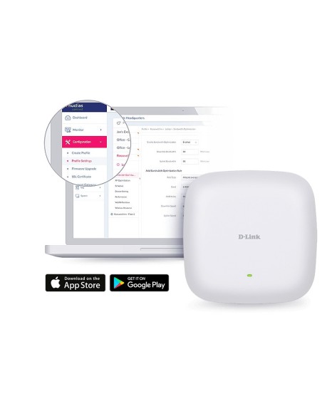 D-Link DAP-X2850 punto de acceso inalámbrico 3600 Mbit s Blanco Energía sobre Ethernet (PoE)
