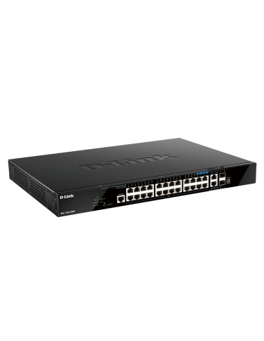 D-Link DGS-1520-28MP switch Gestionado L3 10G Ethernet (100 1000 10000) Energía sobre Ethernet (PoE) 1U Negro