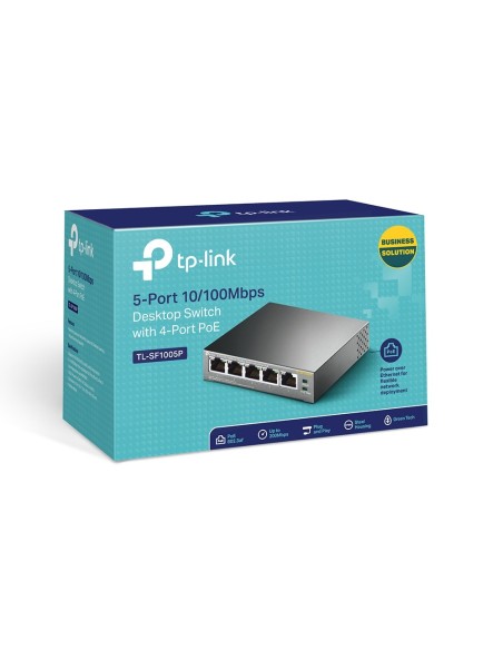 TP-LINK TL-SF1005P Switch 5x10 100Mbps 4xPoE Metal