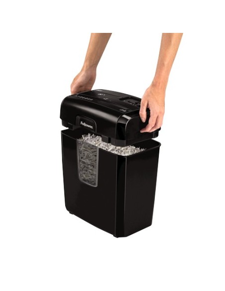 Fellowes 8Cd triturador de papel Corte cruzado 22 cm Negro