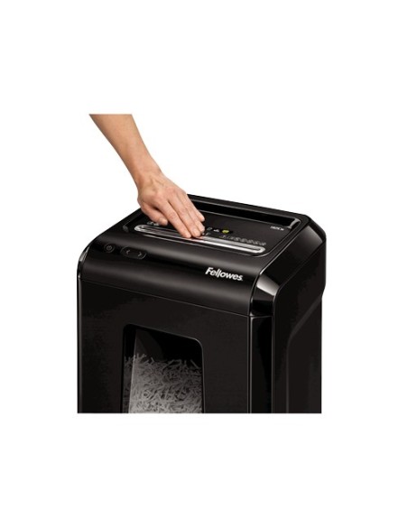 Fellowes Powershred 92Cs triturador de papel Corte en tiras Negro