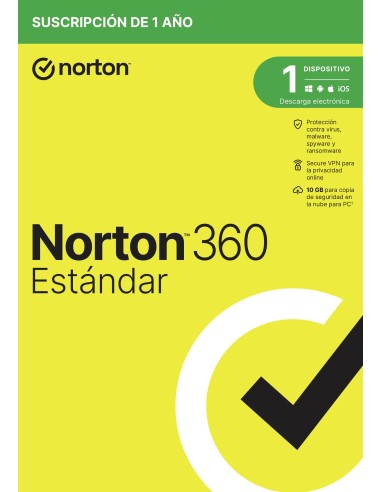 NORTON 360 Standard 10GB ES 1 us 1 dispositivo 1A