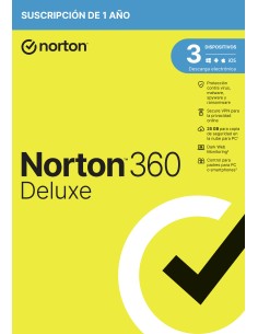 NORTON 360 Deluxe 25GB ES 1us 3 dispositivos 1A