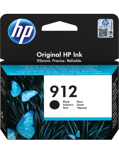 HP 912 cartucho de tinta 1 pieza(s) Original Rendimiento estándar Negro