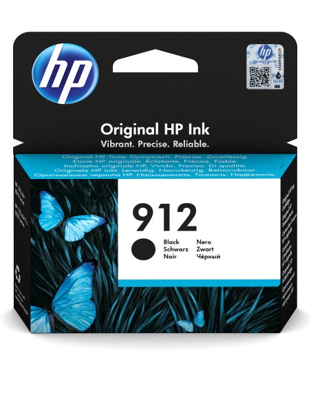 HP 912 cartucho de tinta 1 pieza(s) Original Rendimiento estándar Negro