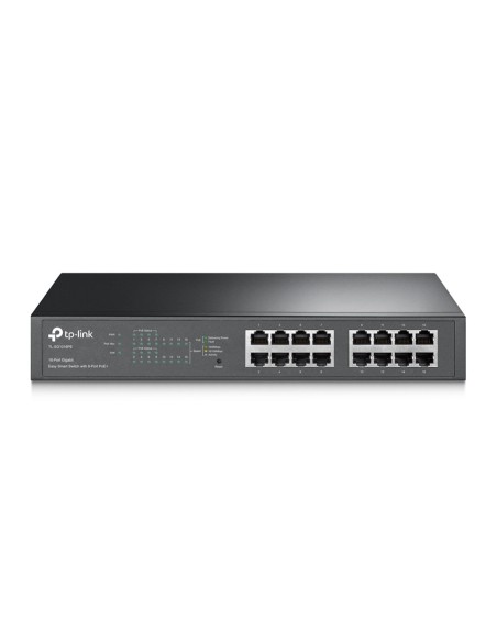 TP-LINK TL-SG1016PE Gestionado Gigabit Ethernet (10 100 1000) Energía sobre Ethernet (PoE) Negro