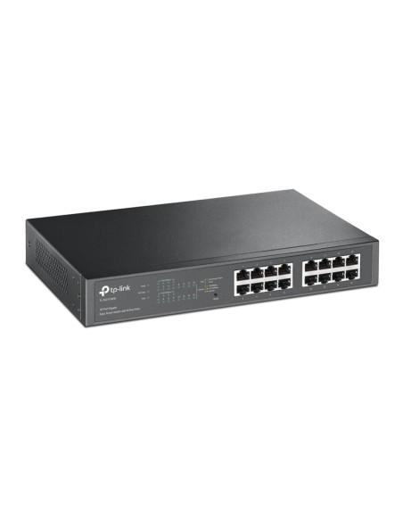 TP-LINK TL-SG1016PE Gestionado Gigabit Ethernet (10 100 1000) Energía sobre Ethernet (PoE) Negro
