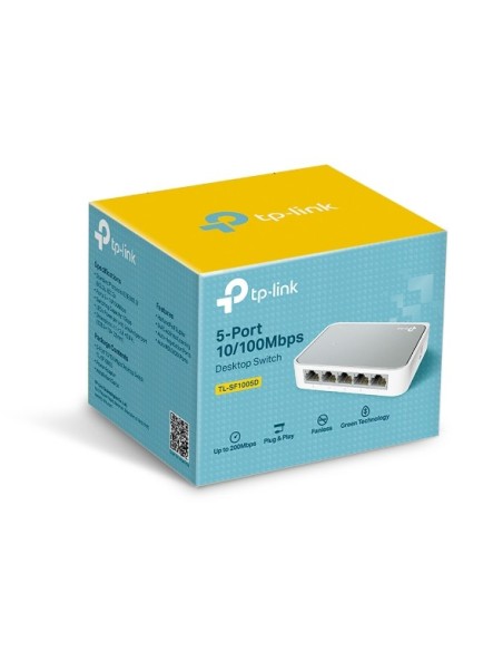 TP-LINK TL-SF1005D V15 switch Gestionado Fast Ethernet (10 100) Blanco