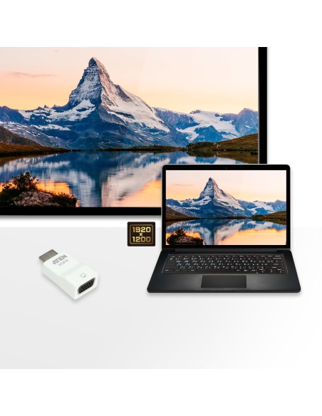 Aten VC810-AT convertidor de señal de vídeo 1920 x 1200 Pixeles