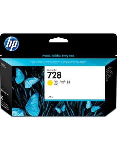 HP 728 130-ml Yellow DesignJet Ink Cartridge cartucho de tinta Original Amarillo