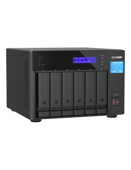 QNAP TVS-H674T-I5-32G servidor de almacenamiento NAS Torre Ethernet Negro i5-12400