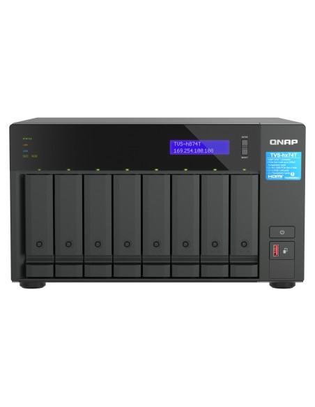 QNAP TVS-H874T-I9-64G servidor de almacenamiento NAS Torre Ethernet Negro