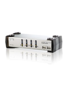 ATEN CS1734AC-AT interruptor KVM Negro, Plata
